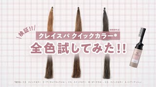 検証】全色試してみた!! クレイスパ クイックカラー*（医薬部外品