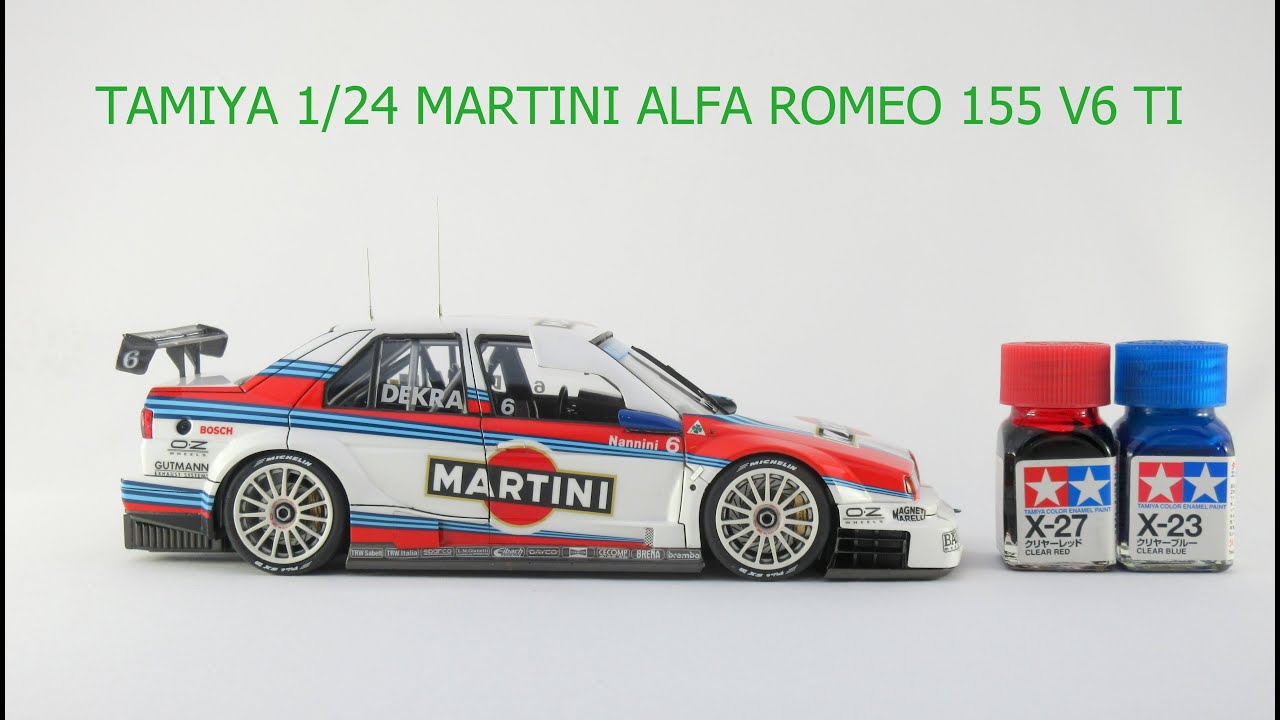 TAMIYA 1/24 MARTINI ALFA ROMEO 155 V6 TI タミヤ 1/24 スポーツカー
