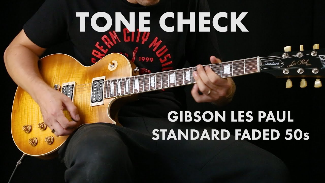 TONE CHECK: 2022 Gibson Les Paul Standard 50s Faded Demo - YouTube