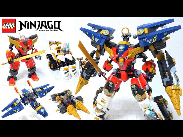 Four Lego vehicles are united! ] LEGO Ninjago 