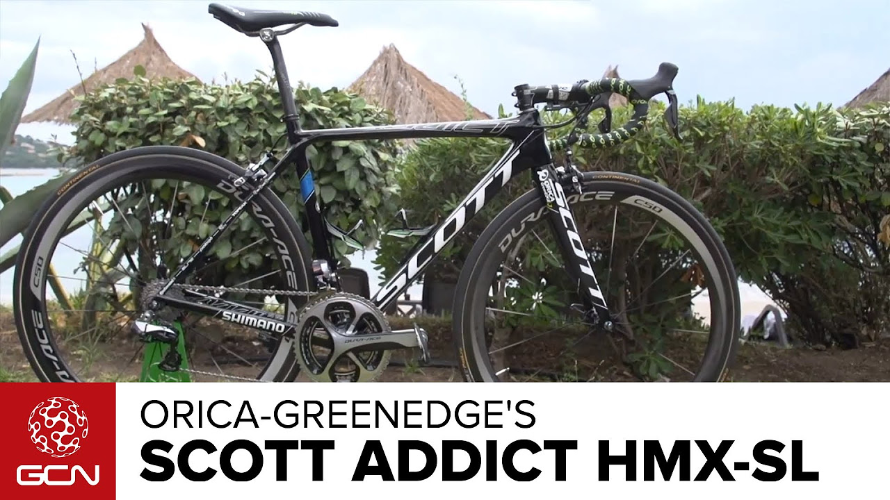 Orica-GreenEdge's Scott Addict HMX-SL - YouTube