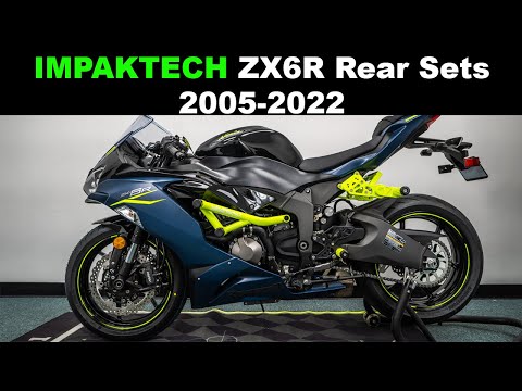 Impaktech Kawasaki ZX6R Rear Sets Install Video and Review 2005