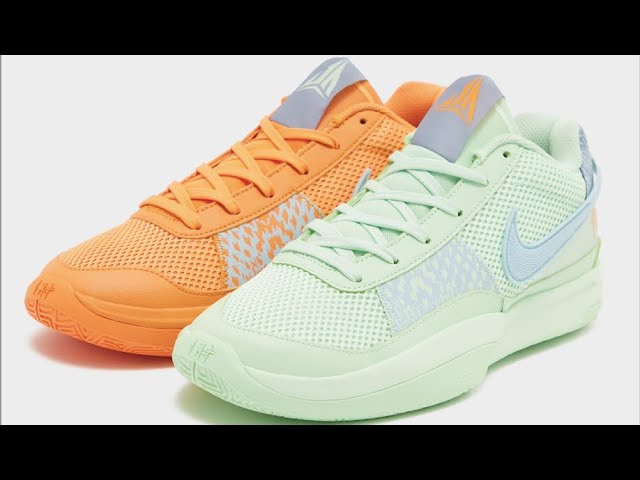NIKE JA 1 “BRIGHT MANDARIN/VAPOR GREEN” - YouTube