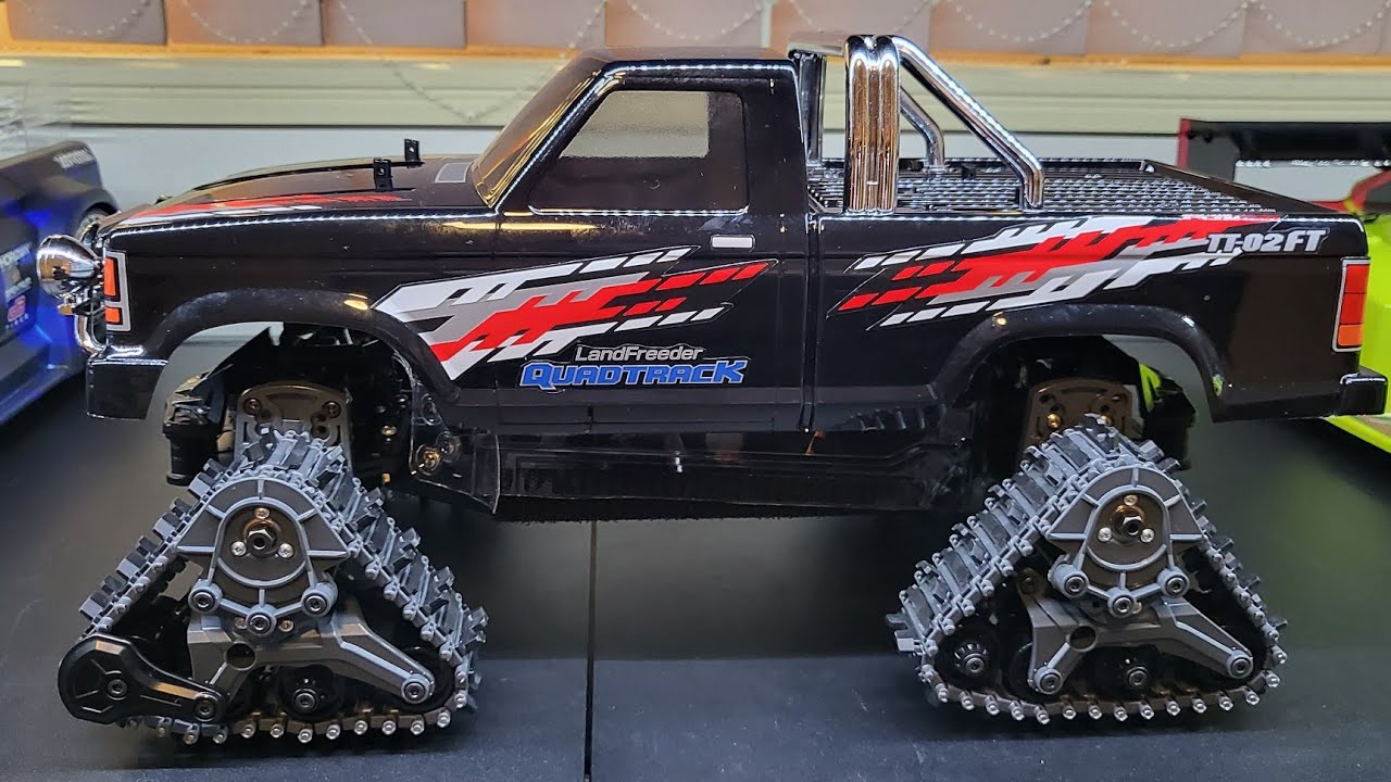 Tamiya TT02-FT LandFreeder QuadTrack - YouTube