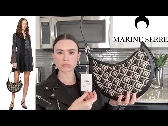 MARINE SERRE Black Moon Diamant Eclips Shoulder Bag Unboxing and
