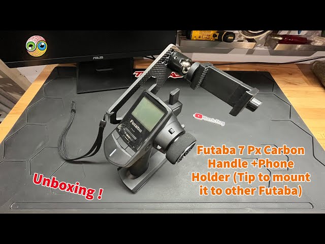 Futaba 3pv with 7Px Carbon handle & Phone Holder. - YouTube