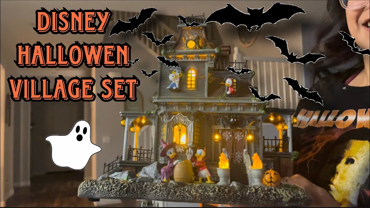 NEW (2023) Disney Halloween Village 12 Piece Set From Costco