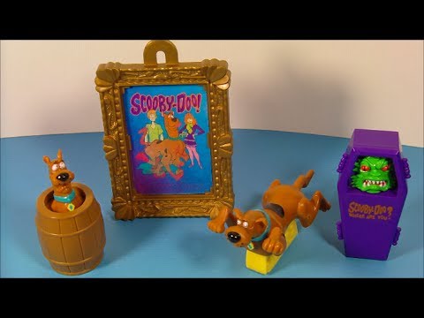 1997 SCOOBY DOO KFC U.K. EXCLUSIVE SET OF 4 COLLECTORS MEAL TOY