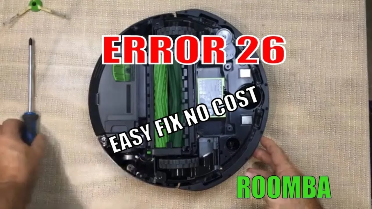 FIXED! Roomba Error 26, $0, No Parts Required - YouTube