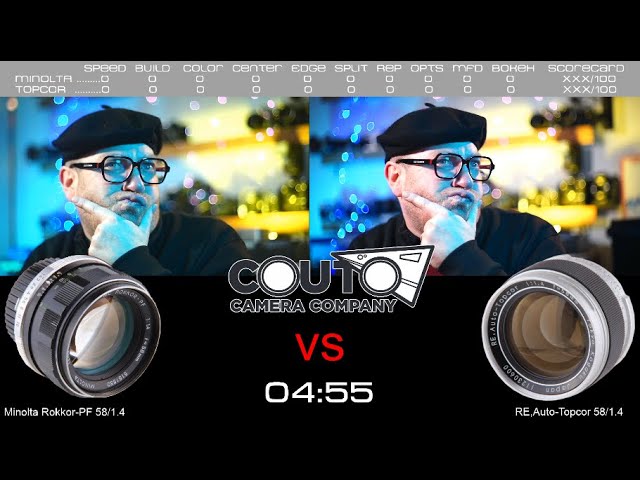 Minolta 58mm f/1.4 vs Topcor 58mm f/1.4 SHOWDOWN Rokkor-PF 7 6
