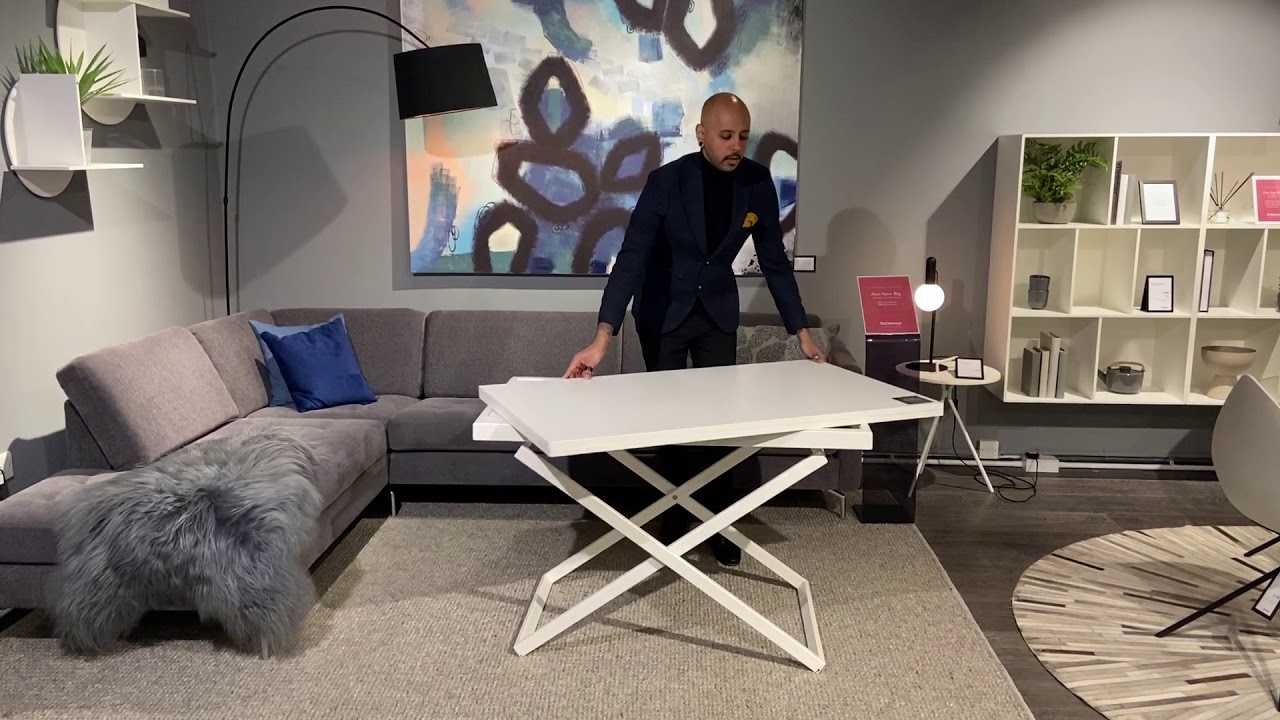 RUBI adjustable table by BoConcept - YouTube