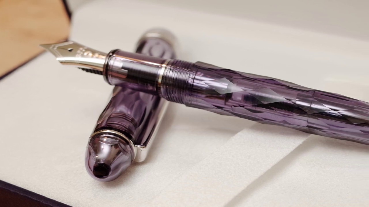 PLATINUM #3776 富士旬景之紫雲SHIUN 開箱| 明進文房具- YouTube