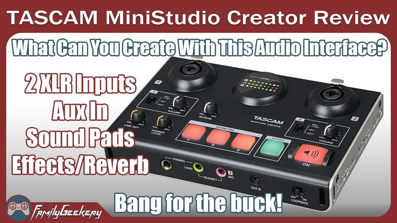 TASCAM US-42B Ministudio Creator Audio Interface Review - Perfect