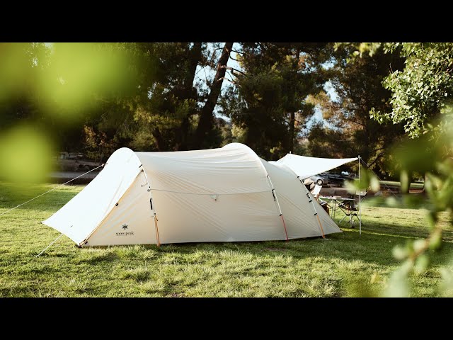 Snow Peak Vault Ivory color tent first look & review | US limited
