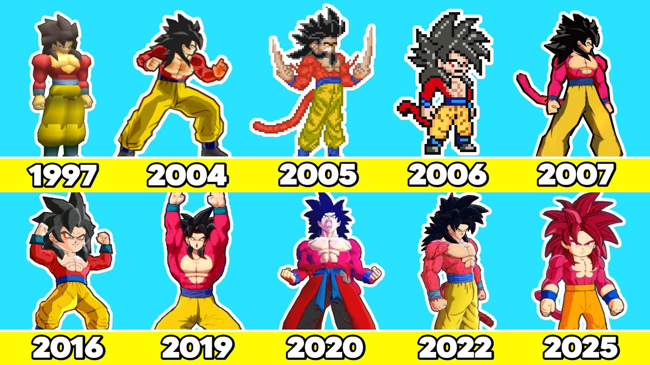Evolution of SSJ4 Goku 【超サイヤ人4悟空】 - YouTube