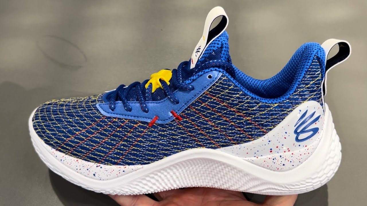 Under Armour Curry Flow 10 Dub Nation Blue Basketball Shoes - YouTube