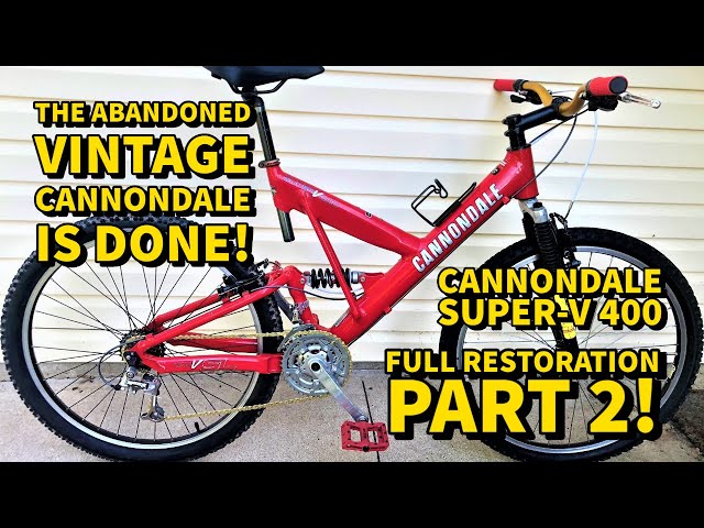 ABANDONED 1998 CANNONDALE SUPER-V 400 SL: FULL BIKE RESTORATION