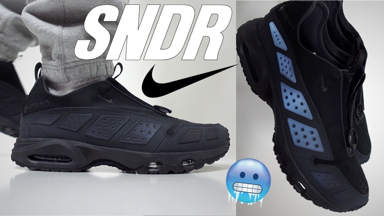 Nike Air Max SNDR GORE-TEX 'Black and Dark Smoke Grey' On-Foot