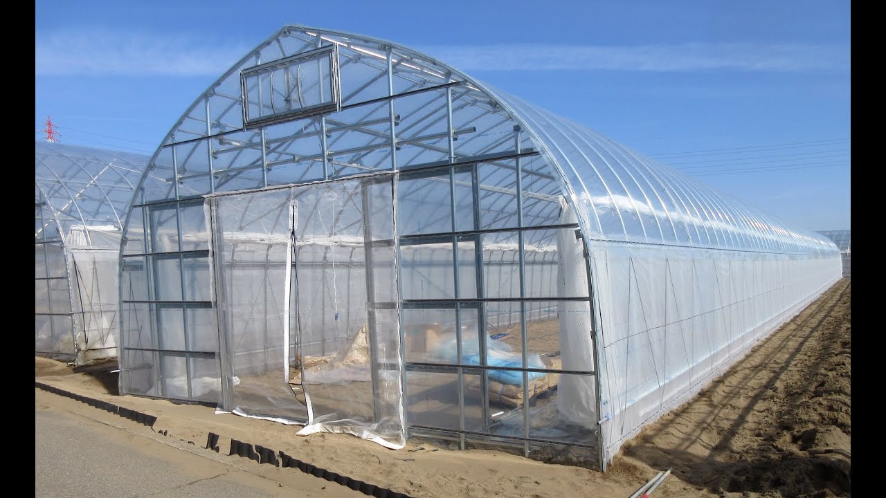 農業用パイプハウス(ビニールハウス)の建て方をCAD画面を使って説明