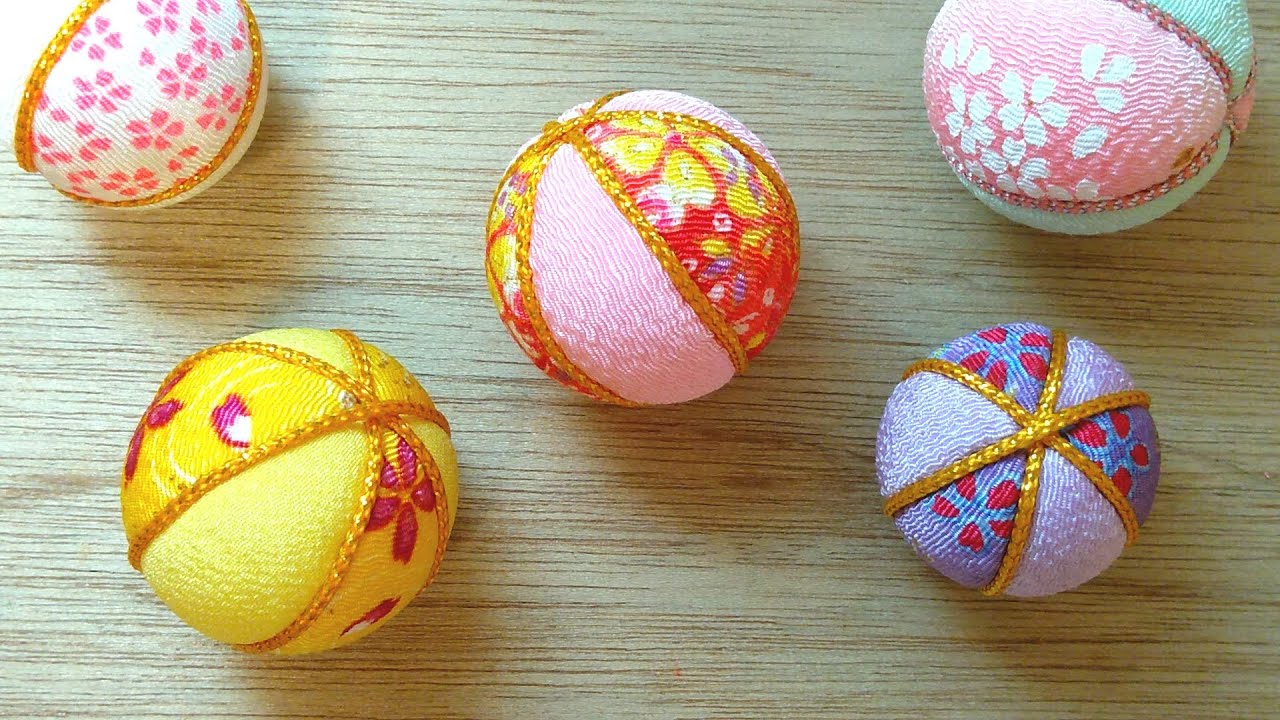 木目込み手まりの作り方🎎吊るし飾りにも✨ - YouTube