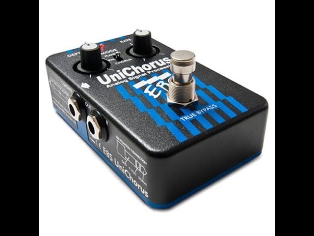 EBS Unichorus Pedal - bass sound example - YouTube