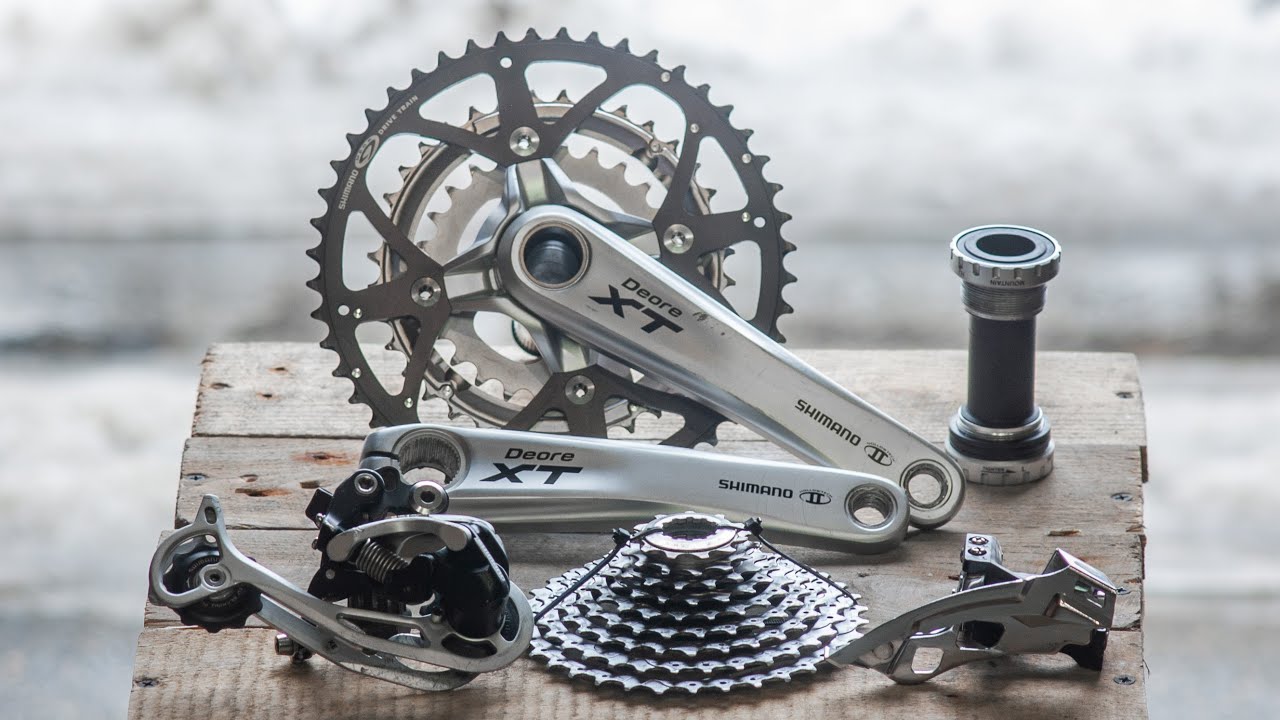 Shimano Deore XT 3x9 Drivetrain - Deep Cleaning (ASMR) - YouTube