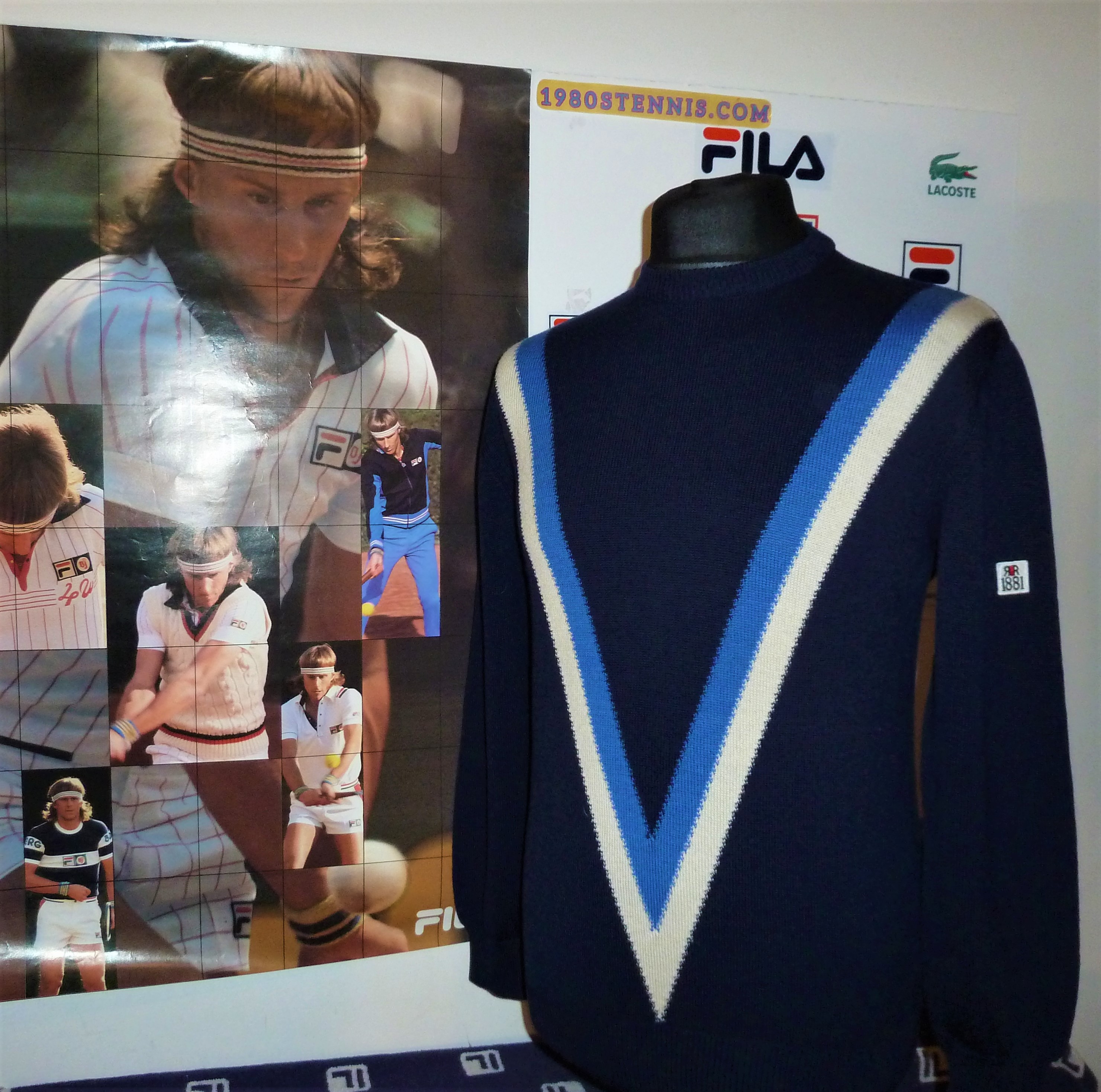 OG 1980s CERRUTI 1881 INGEMAR STENMARK KNIT SKI JUMPER SWEATER