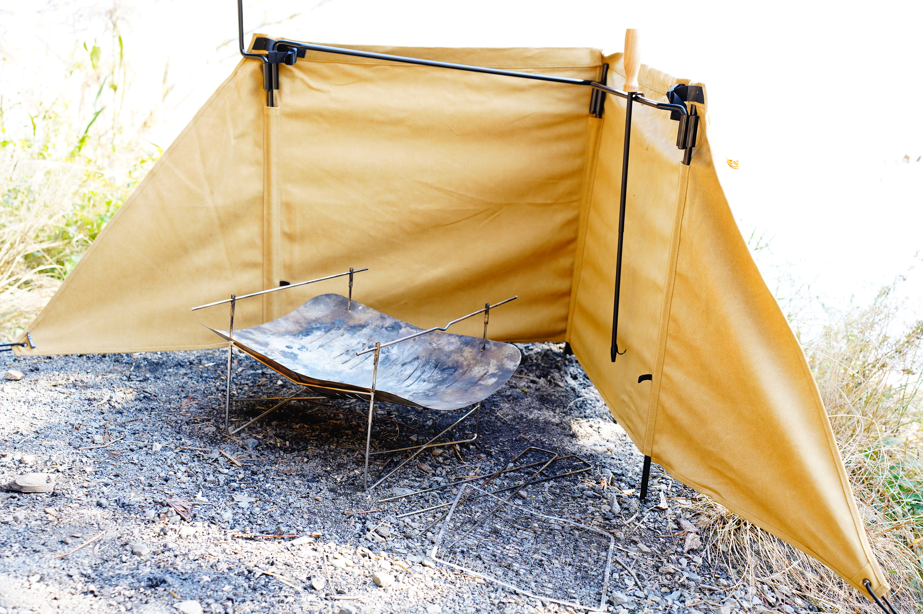 焚火陣幕クイックキャンプ焔レビュー】使ってわかりました。買って