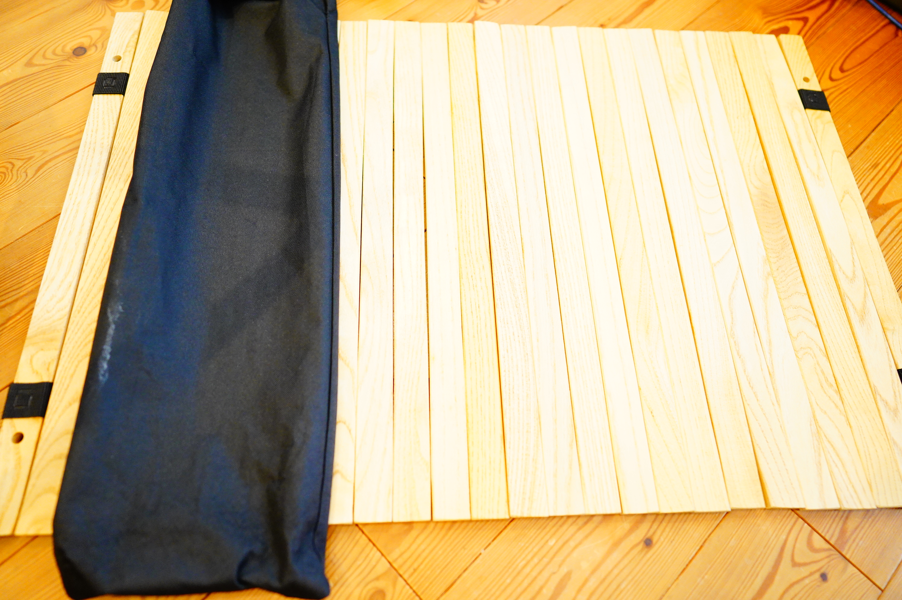 キャンプテーブル】ウッドロールトップテーブルとキャンプマニア