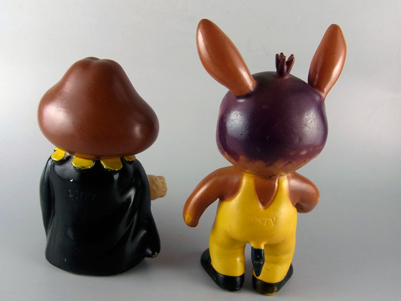 昭和レトロ当時物 ロバくん ペンダントソフビ おはようこどもショー