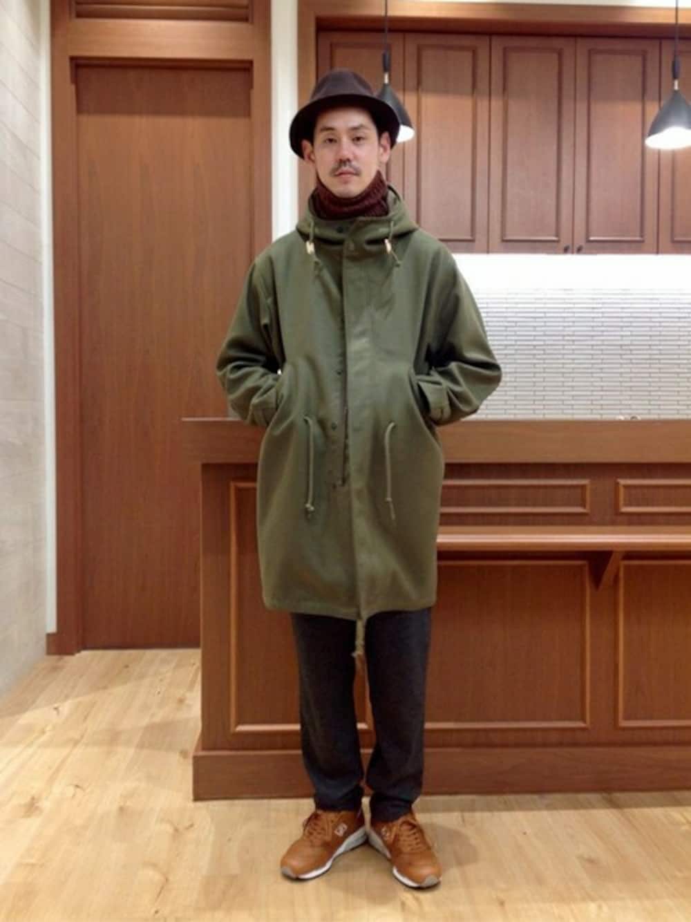 SHIPS × KAPTAIN SUNSHINE オリーブグリーン モッズコート SHIPS