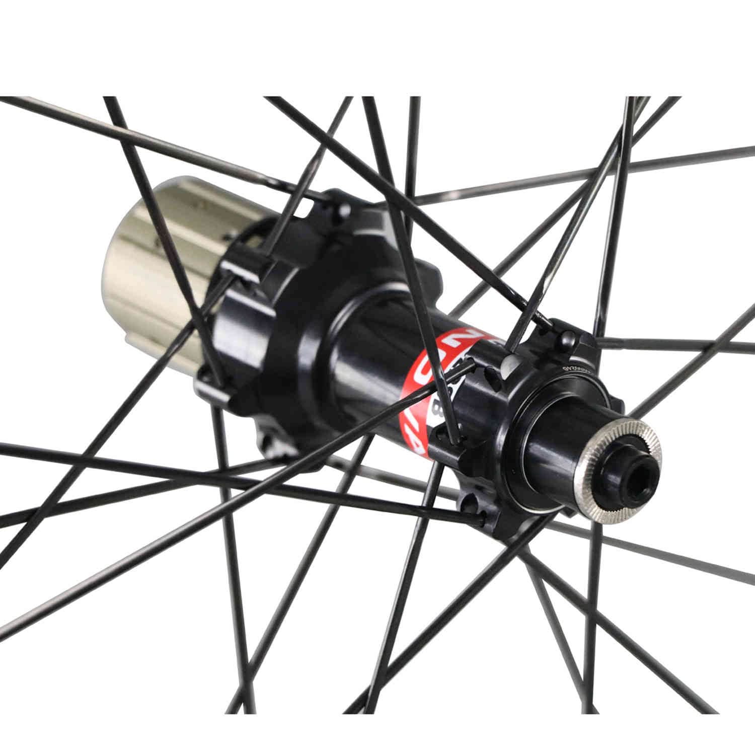 700C カーボン 45mm/55T チューブラー 25mm 幅 ホイールセット ロード