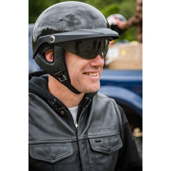Bell® 2033203 - Pit Boss X-Large Matte Black Half Shell Helmet