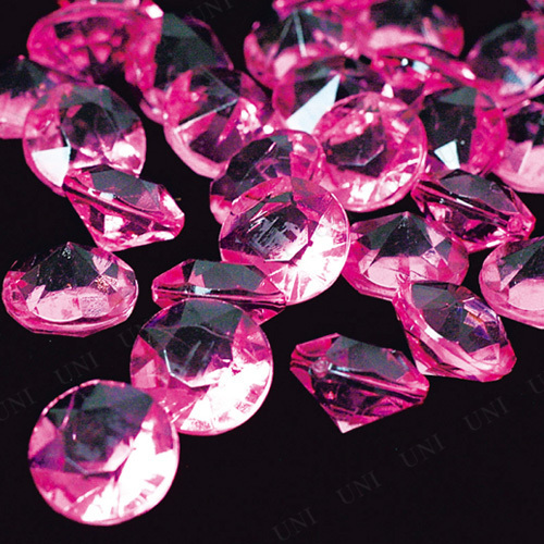 ジュエルアイス ダイヤモンド 蛍光クリア ピンク 1kg 【 夏祭り 景品