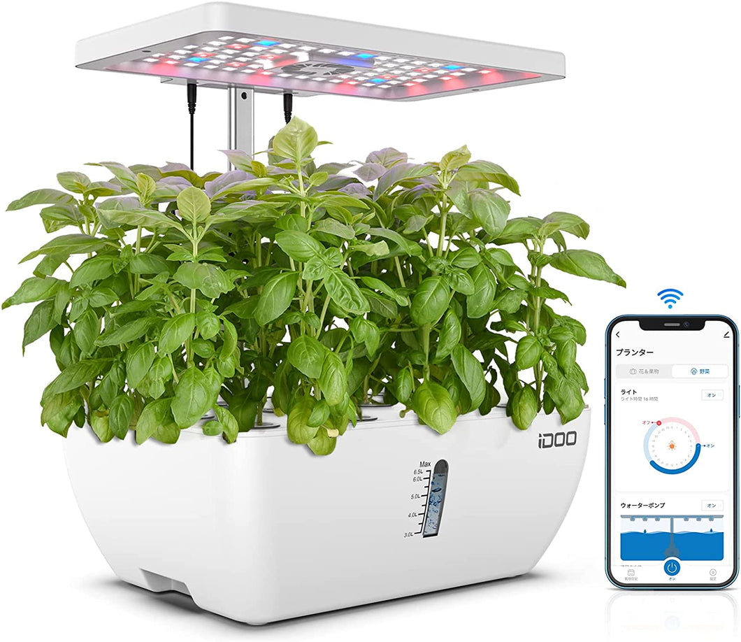 iDOO Smart Bloom 12 アプリ連動水耕栽培キット - 室内園芸 - 12株