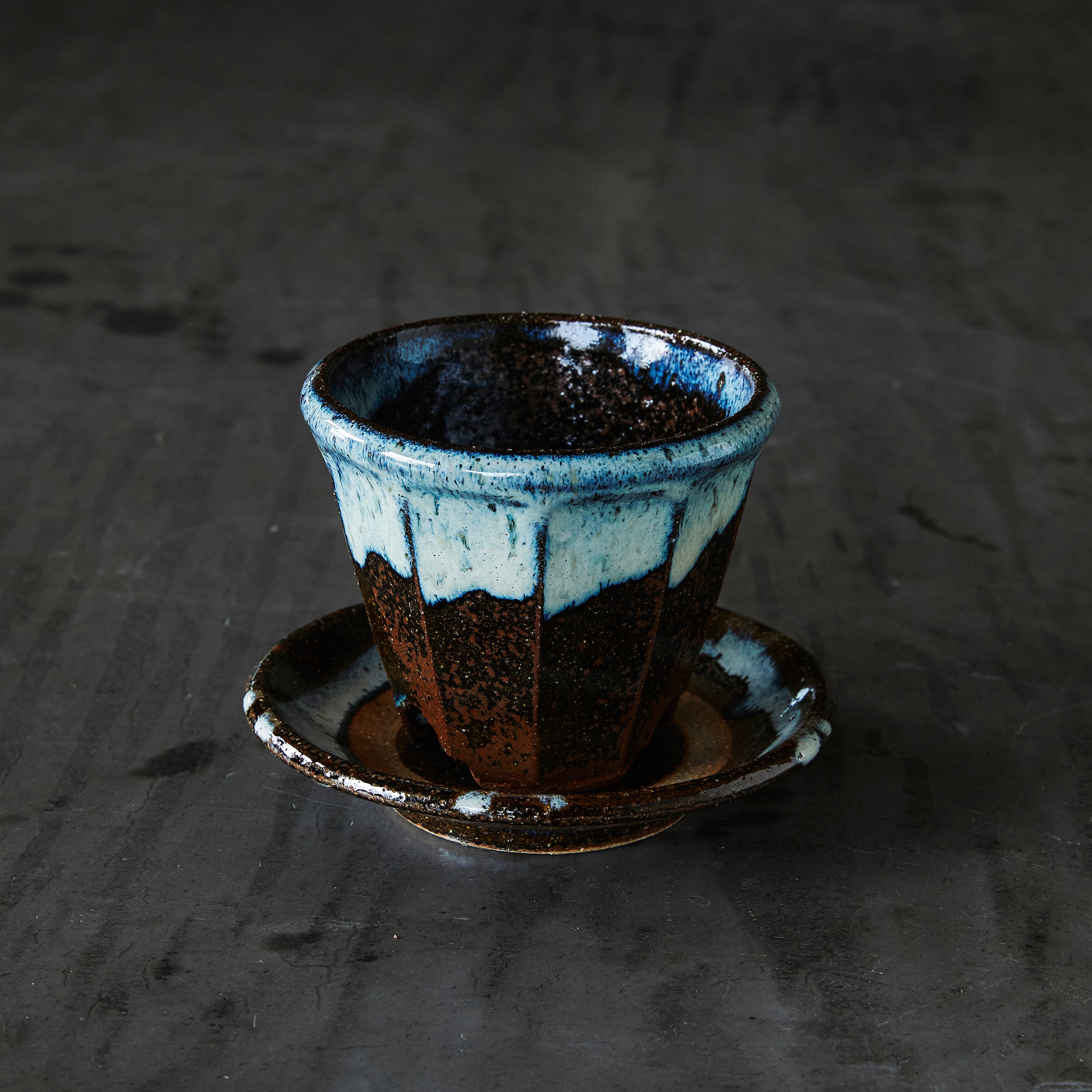 小代焼 ふもと窯 井上尚之 植木鉢（皿付き） – IEGNIM