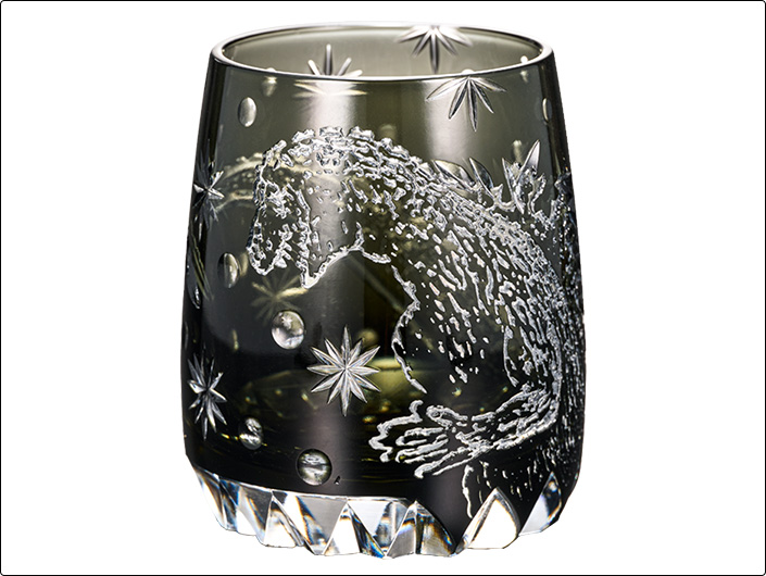 ゴジラ 70周年記念 江戸切子グラス／プレミアムキャラクターグッズ通販