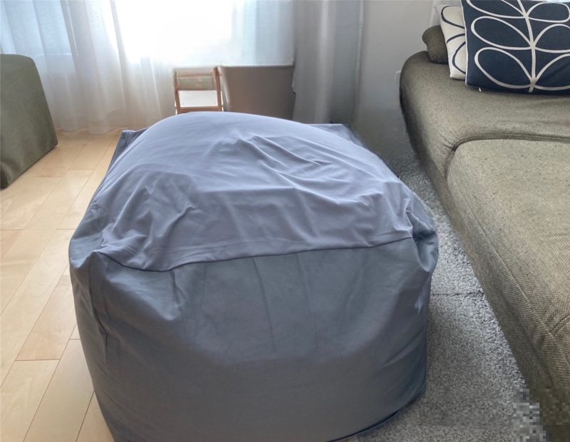 無印の「人をダメにするソファ」ビーズクッション、へたりがすごくて