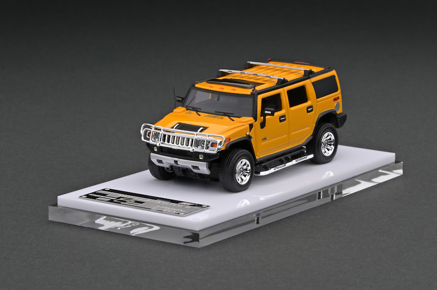TK-MH6403AMY 1/64 2008 Hummer H2 SUV Metallic Yellow | LINE UP
