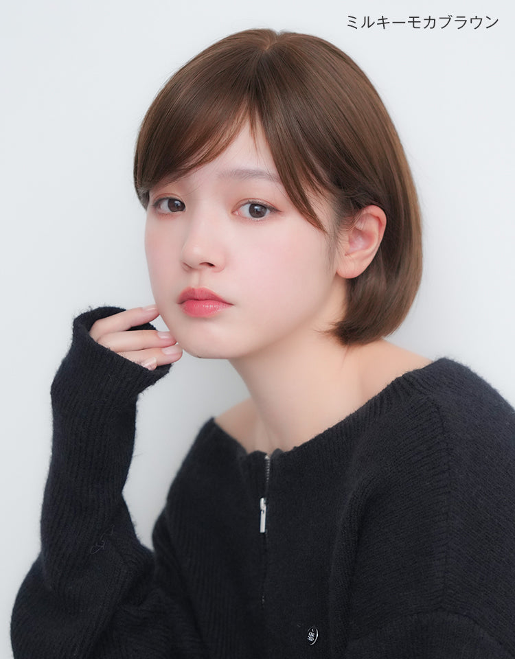 天使のマニッシュショート人毛MIX フルウィッグ｜リネアストリア