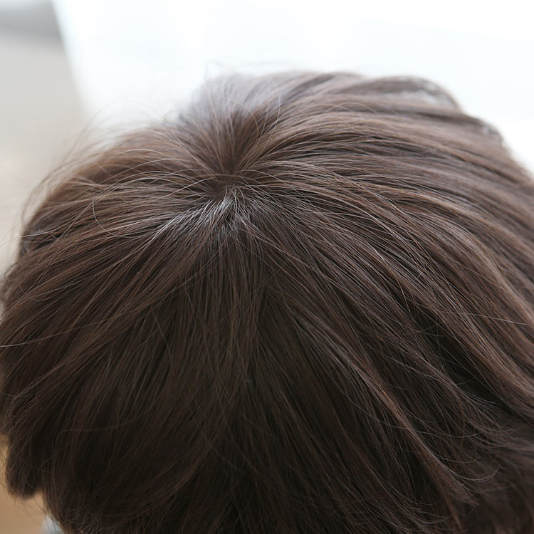 天使のブリティッシュショート人毛MIX フルウィッグ ショート｜リネ