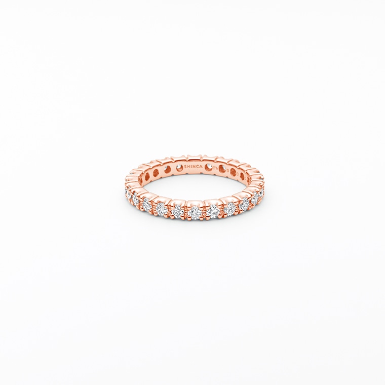 E002 ラボグロウンダイヤモンド/フルエタニティリング/0.66ct/#6