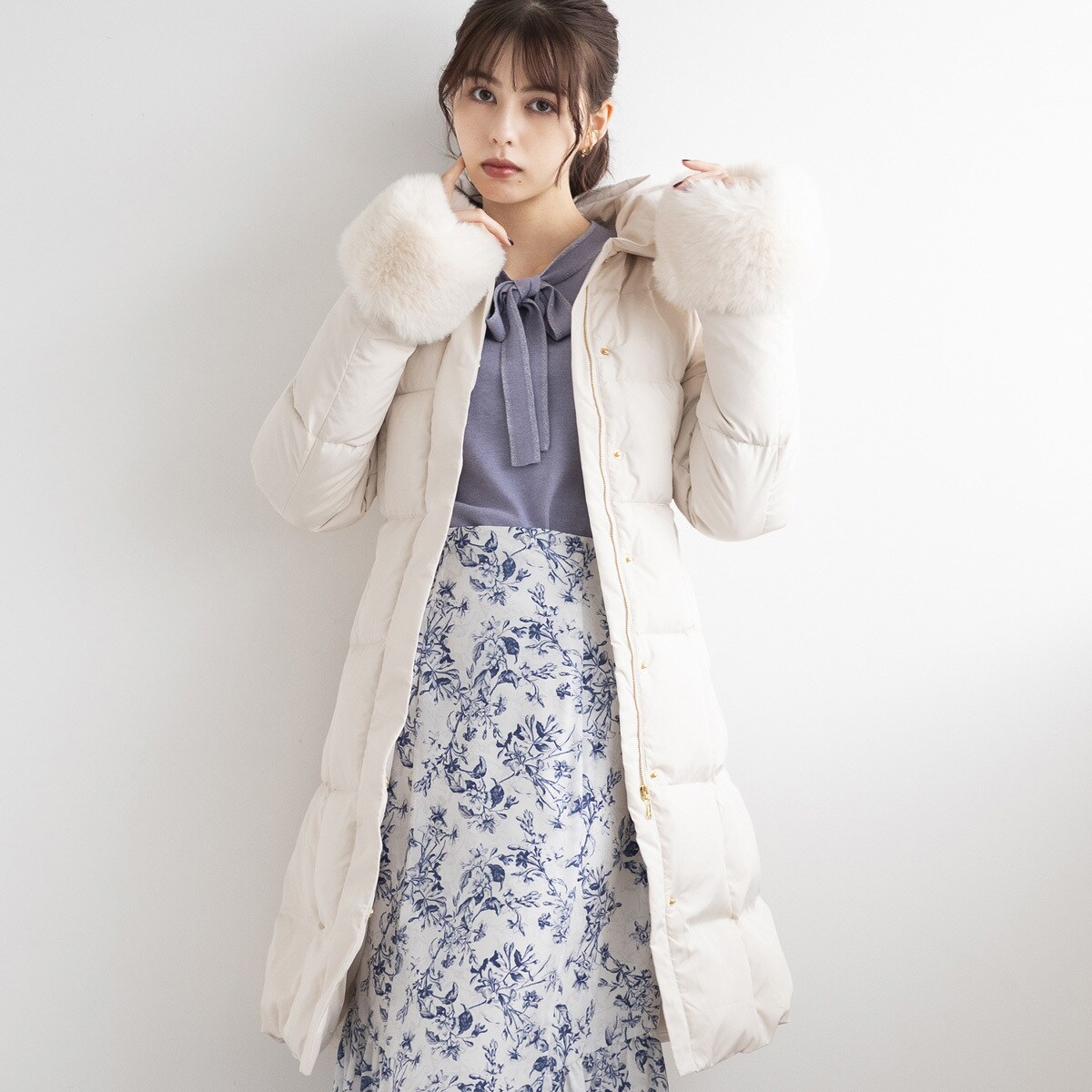 袖ファーロングダウン/MM348603 | ミッシュマッシュ(MISCH MASCH