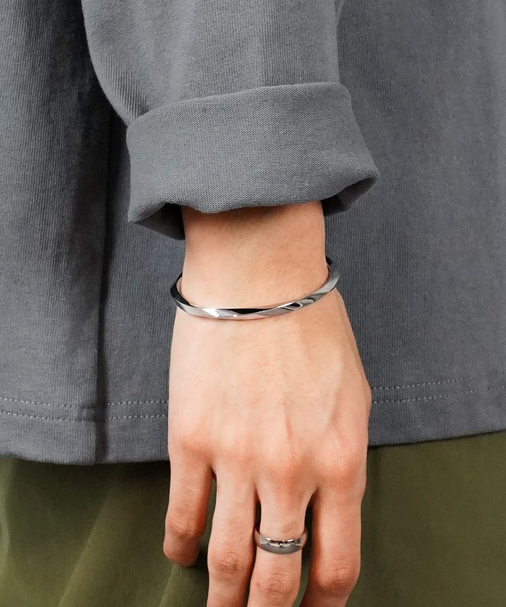 限定展開】LH-1 ツイストエッジバングル/サージカルステンレス 金属