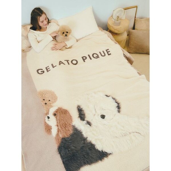 Sleep】DOG3柄 ジャガードマルチカバー | ジェラート ピケ(gelato