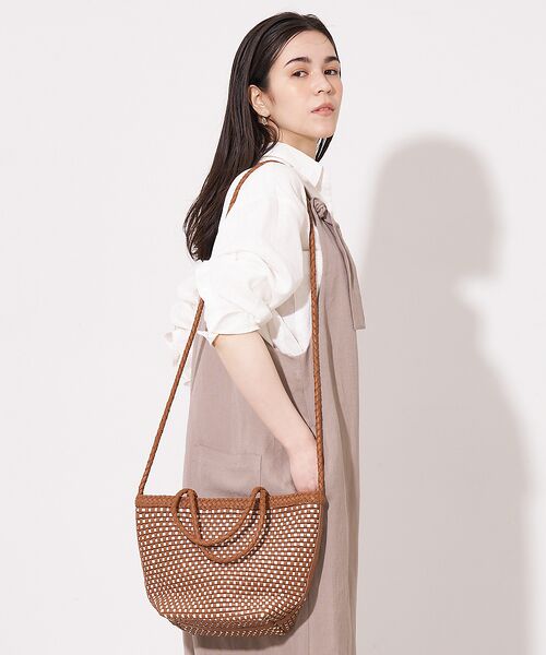 レザーメッシュ2WAYトートバッグ （トートバッグ）｜collex