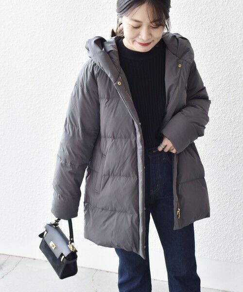 セール】 *〈手洗い可能〉ショールカラー ミディ ダウン◇ （その他