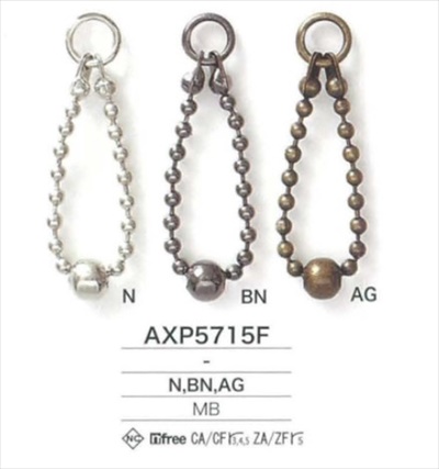 AXP5715F ボール チェーンパーツ AXP5715F[バックル/カン類] アイリス