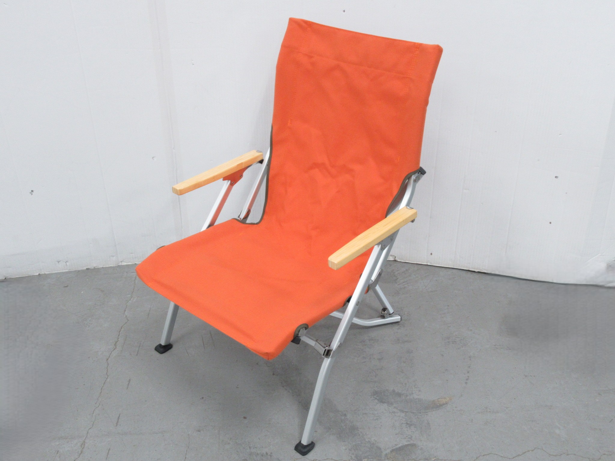 スノーピークpeak ローチェア 帆布オレンジペアセット 中古