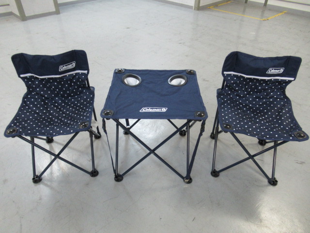 廃盤・レア】コールマン コンパクトチェアテーブルセット (ブラック